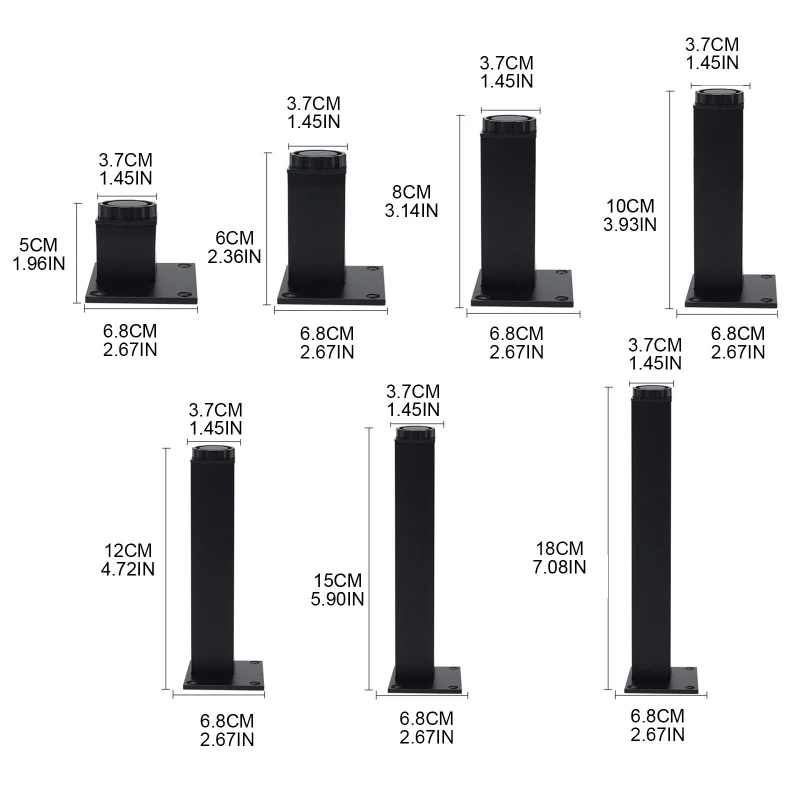 New Support Sofa Leg Adjustable Furniture Legs for Cabinet Bedside Table