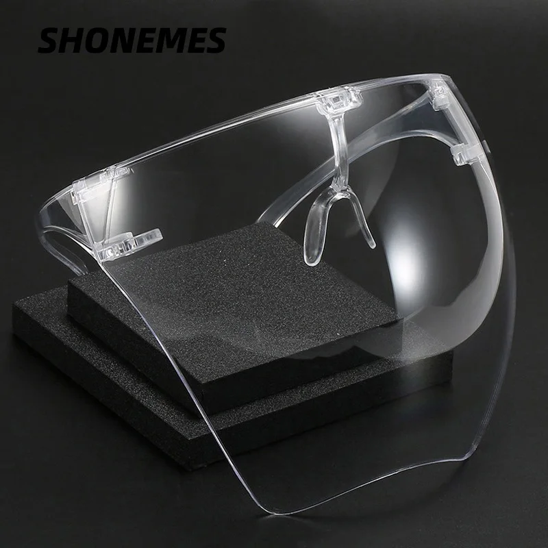 SHONEMES Face Shield Fog Dust Splash Proof Protective Glasses Detachable Nosepads Eye Mask Sports Goggles for Men Women