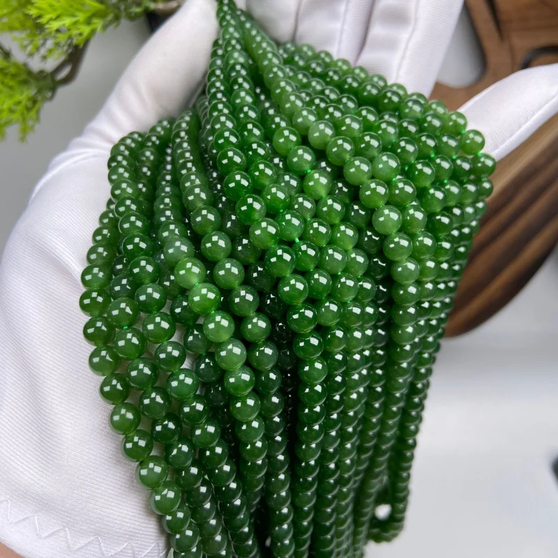 

Премиум натуральный 6 м яшма Будда 108 ниток пряный Ян зеленый одинаковые бусины свитер-цепочка ожерелье аксессуары