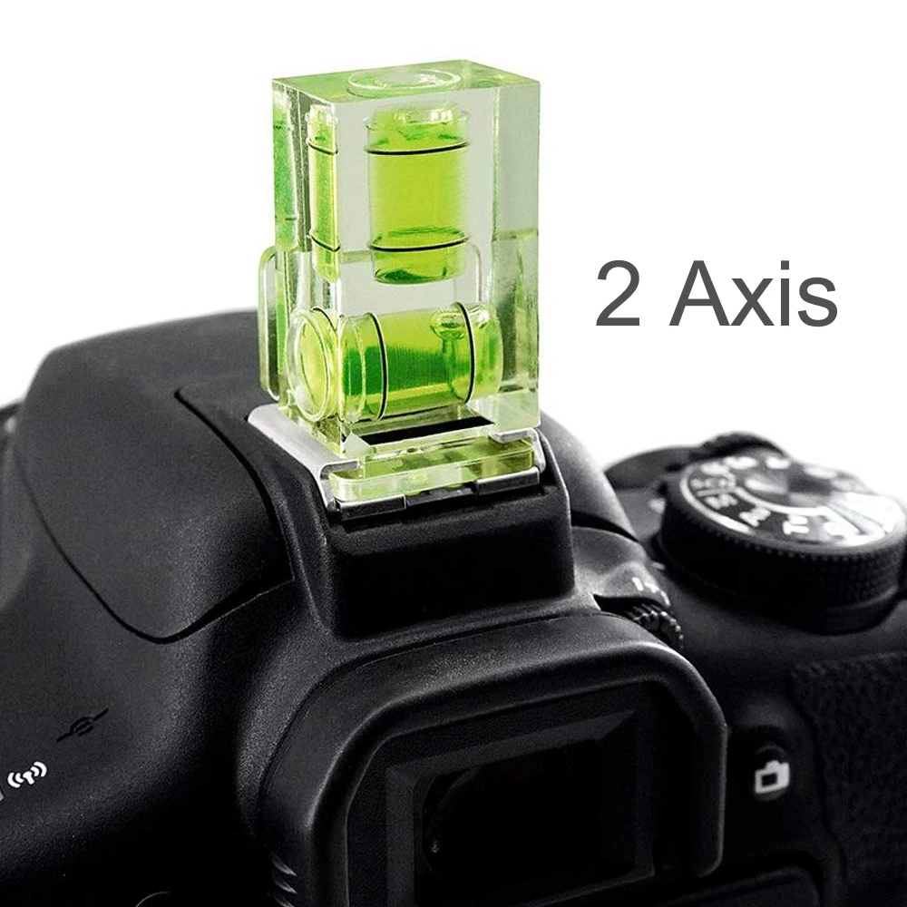 3 Axis 2 Axis Camera Level Hot Shoe Spirit Level Hot Shoe Cover Bubble Level Protection Cap for DSLR SLR Camera Accessories