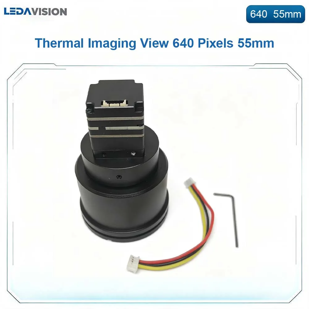Thermal Imaging View, 640 Pixels, Lens 50mm, Detection Range 5000m, Recognition Distance 1250m, Identification 625m