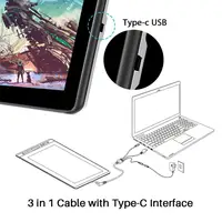 Battery-free 120% SRGB HUION KAMVAS Pro 16 Digital Drawing Graphic Tablet With Screen 6