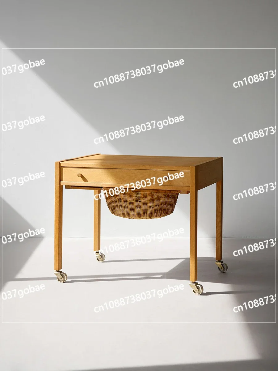 CX Retro Modern Design Trolley Side Table Combination Log