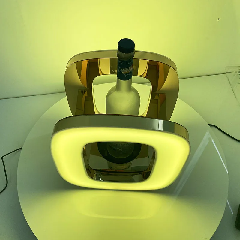 High-End Bespoke LED Bottle Display RackRechargeable 