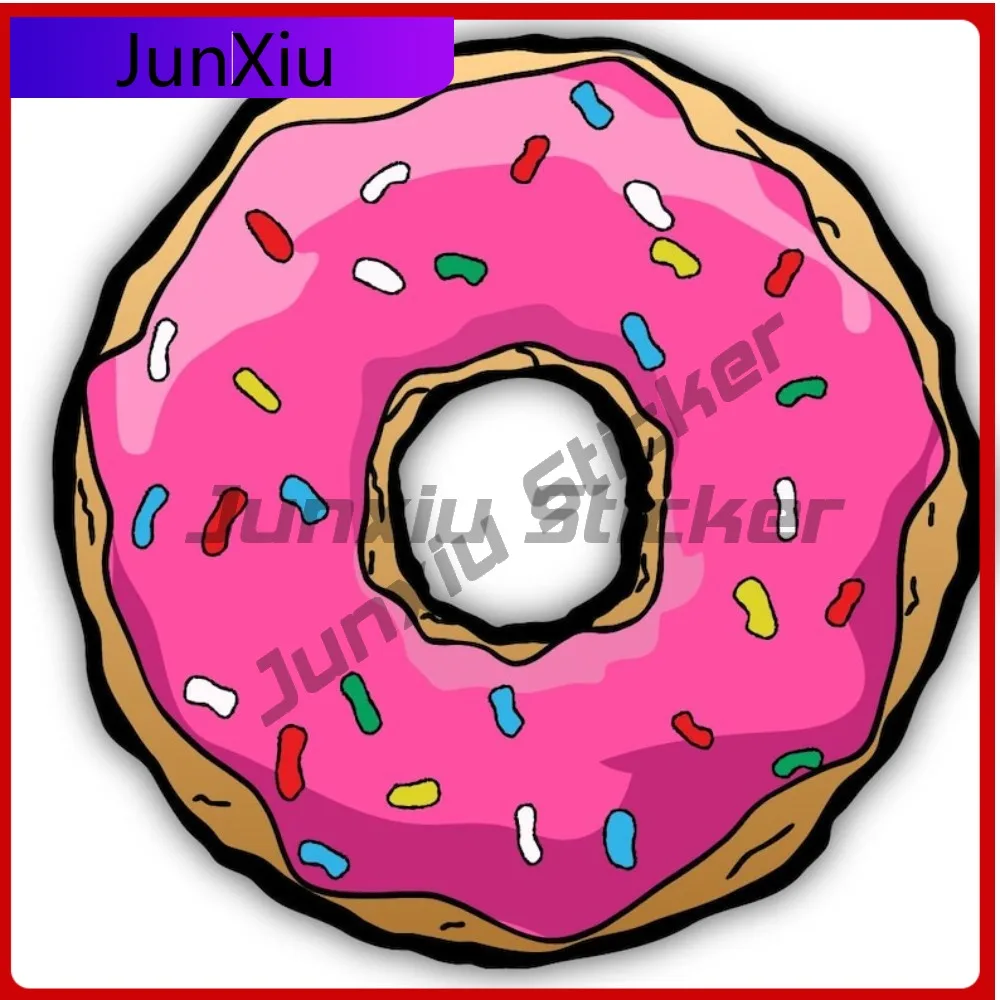 

Sprinkle Donut Vinyl Matte Sticker Waterproof Decal Scratch-proof Accessories Car Laptop Wall Window Bumper Sticker Custom Pvc