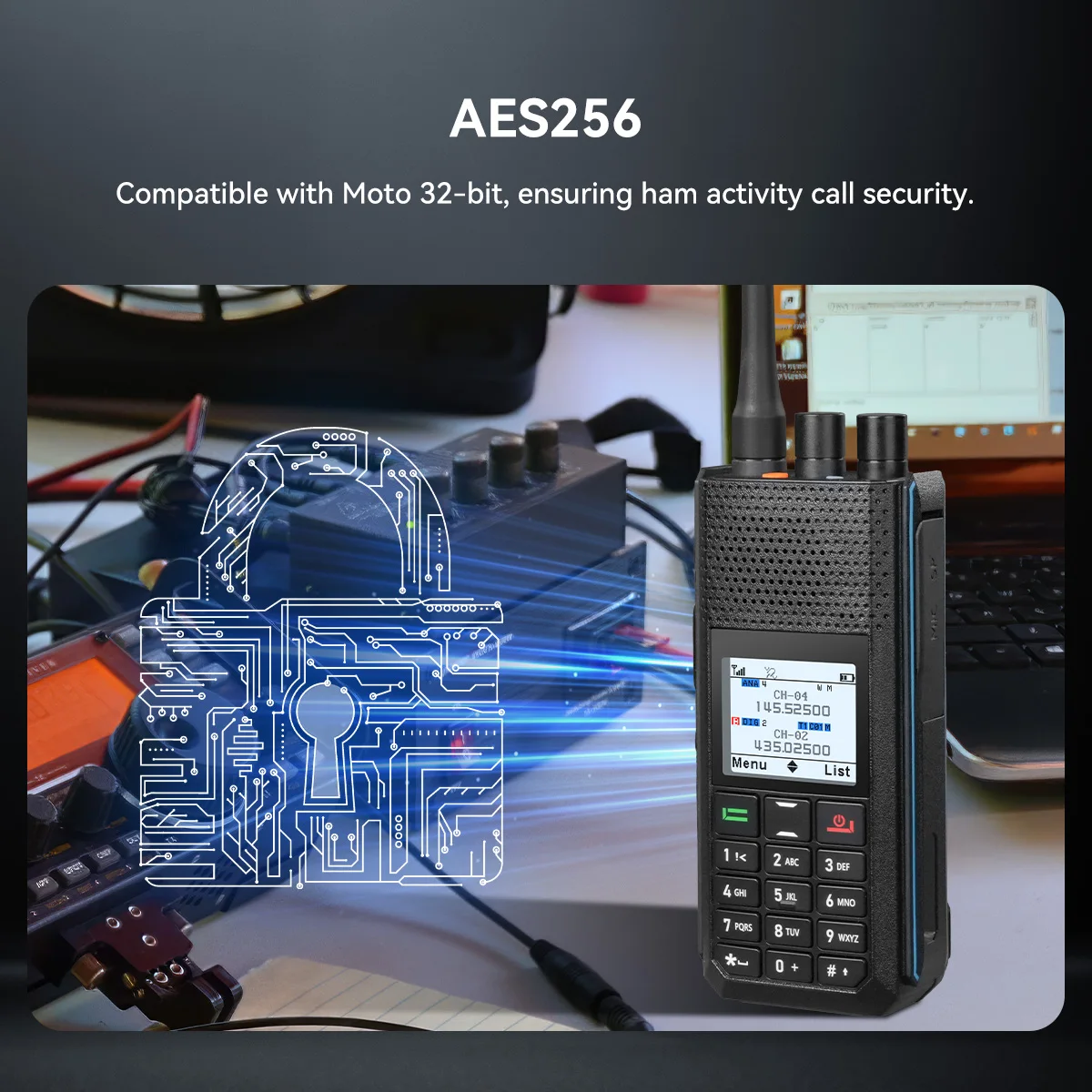 Retevis Ailunce H1 DMR Walkie Talkie Long Range Amateurfunk UHF VHF Kommunikation Zwei-Wege-Radiosender FM GPS APRS – Detail 10