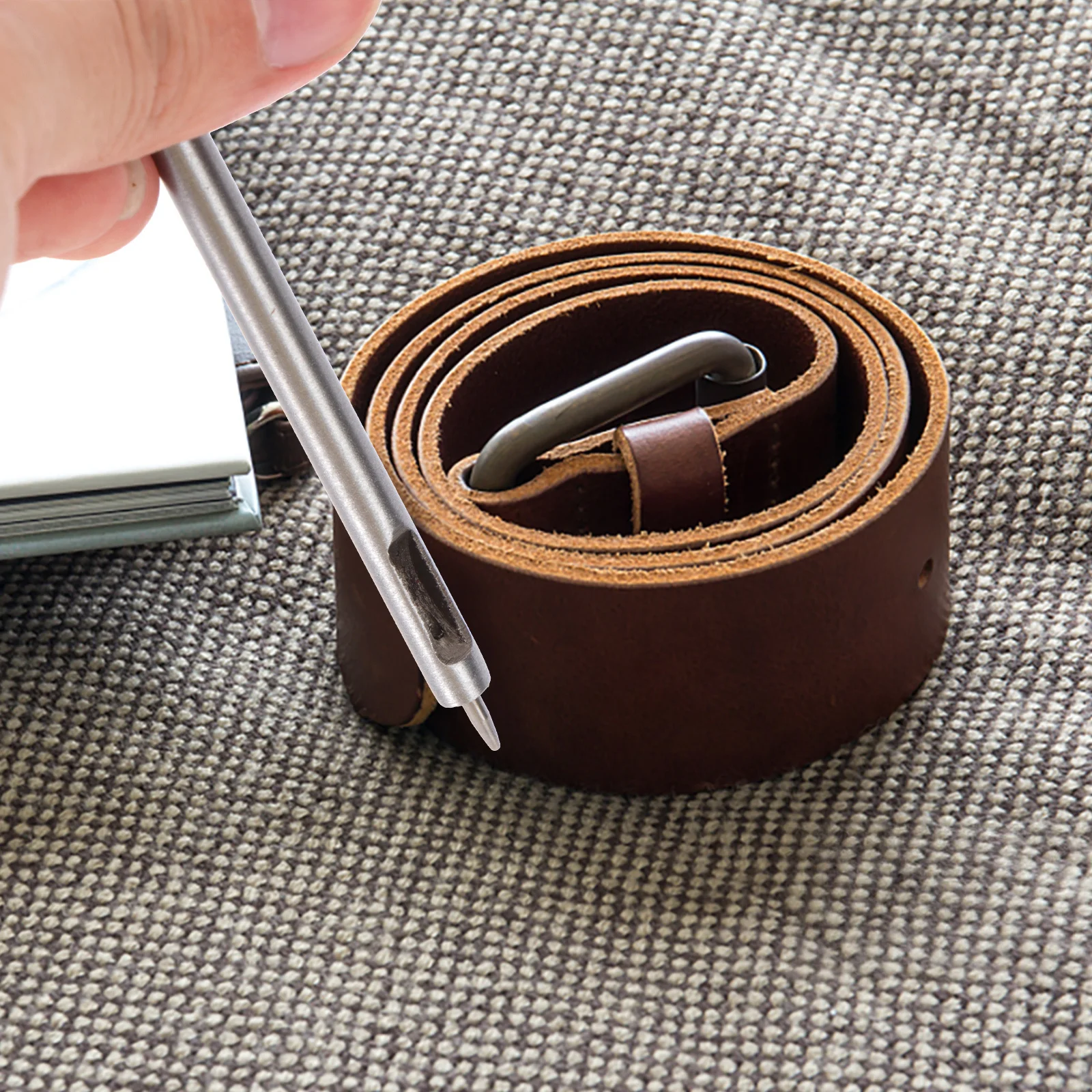 

12Pcs Tools Hole Punch Set for Belts and Eyelets Robust and Easy to Use with Multiple Patterns Hole Punch Set