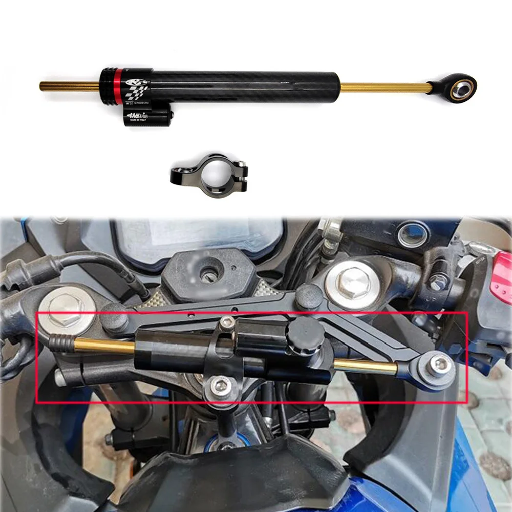 

Universal Carbon Fiber Steering Damper Motorbike Stabilizer Motorcycle Adjustable Steering Damper For BMW YAMAHA Honda Kawasaki