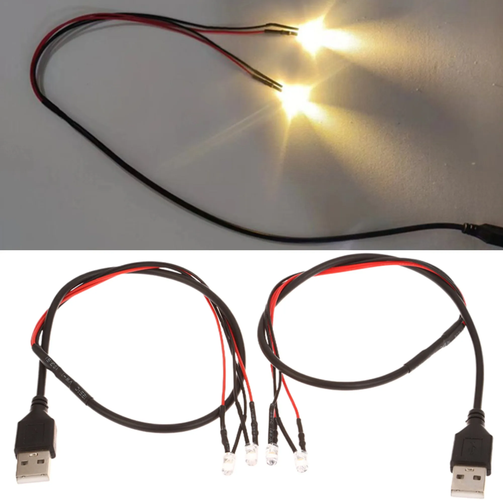

1 Piece 2/4/6 LED Beads With USB Port 5V Miniature Super Bright Lamp For Diorama Sand Table Model Accessories