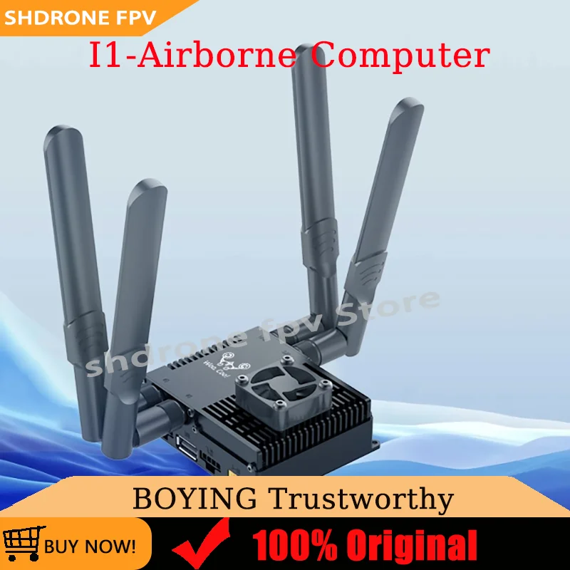 BOYING I1 Airborne Computer Power Supply 3-6S Video Input Format 1080P,720P 4G BCO EVDO/CDMA Temperature -10℃-60℃ for RC Drones