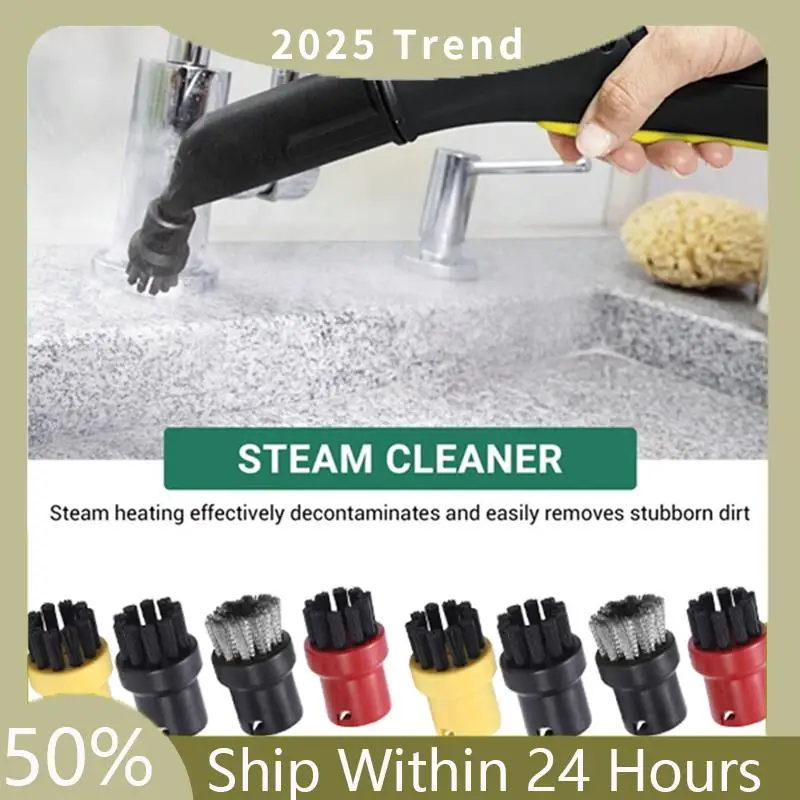 A75X Top 8PCS Ronde Stoomreiniger Borstels Vervanging Forkarcher SC1/SC2/CTK10/SC3/SC4/SC5/SC7 Stoomreiniger Onderdelen