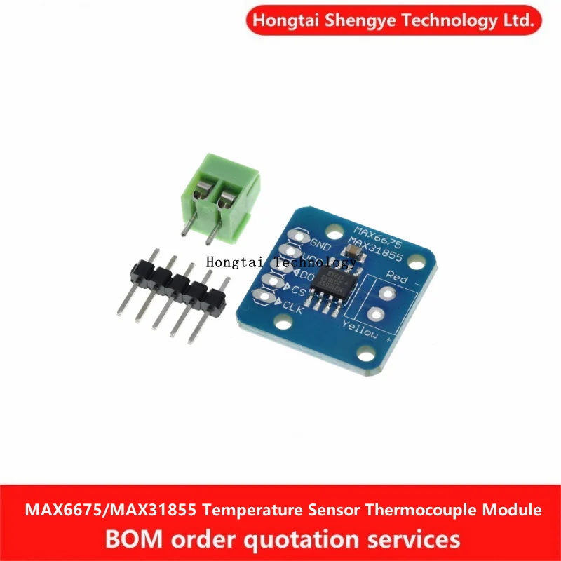 Sensores de temperatura do módulo termopar MAX6675/MAX31855 Tipo K Interface SIP do módulo termopar