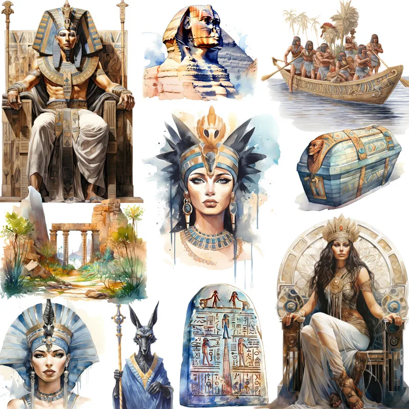 Ancient Egypt Stickers Crafts And Scrapbooking stickers kids toys book Decorative sticker DIY Stationery