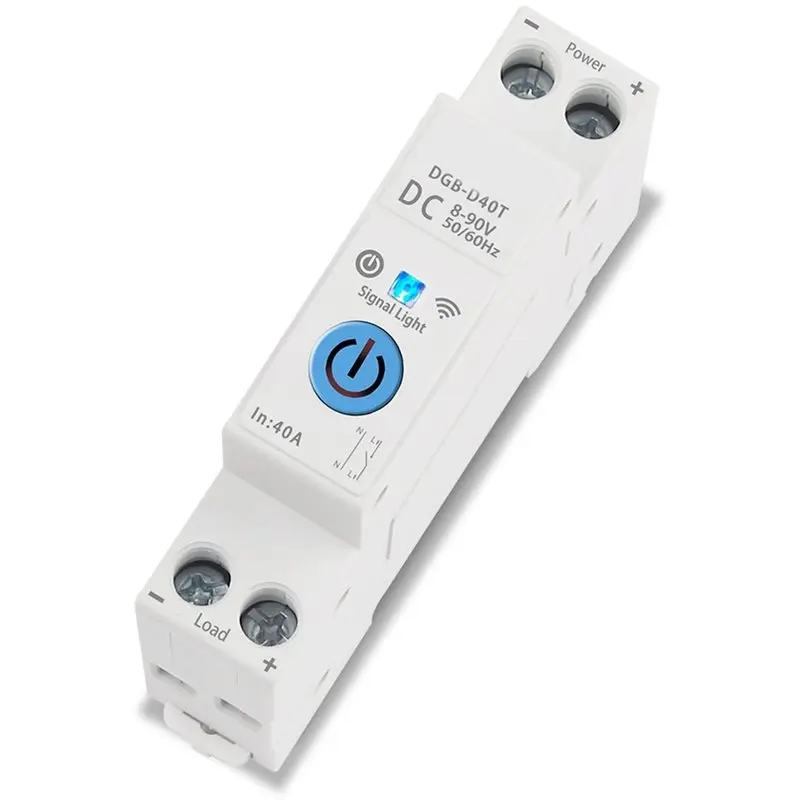 TFORU-DIN Rail 8-90VDC Tuya Wifi Circuit Breaker For Smart Home Real-Time Monitoring 8-90VDC Tuya Wifi Circuit Breaker