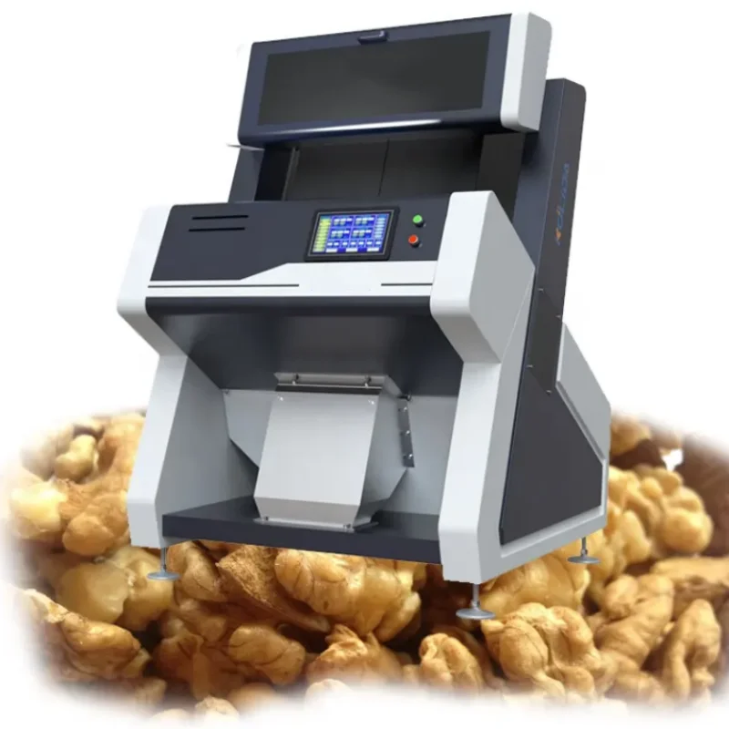 2 Chutes Intelligent CCD RGB Corn Color Sorter Optical Grain Color Sorter