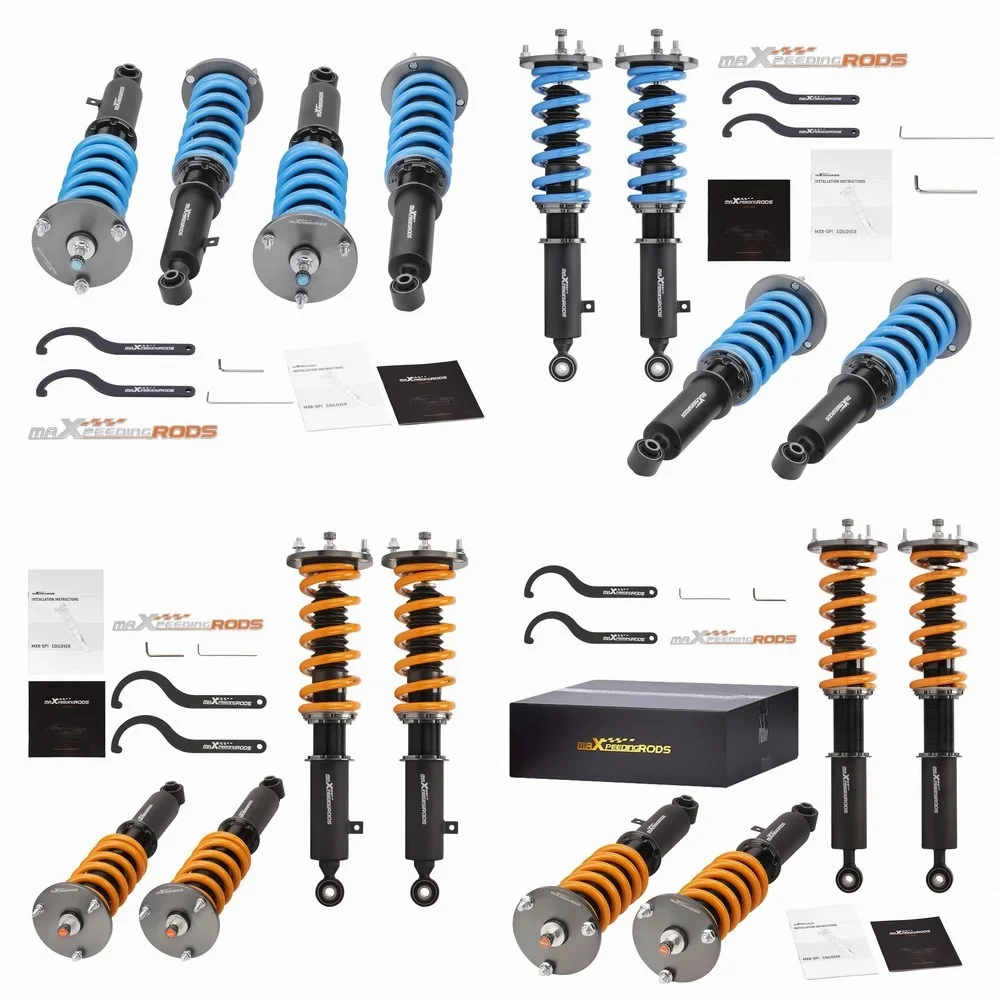 

MaXpeedingrods 24-Way Adjustable Coilover Suspension Kit for Toyota Supra MA70 Soarer GZ20 1986-1993