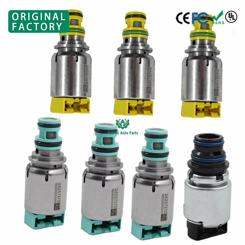 New 6T45E 6T45 6T40 6T40E 6T50 7 PCS Per Set Control Module Solenoid For Chevrolet Malibu Cruze Equinox Buick Regal Lacrosse