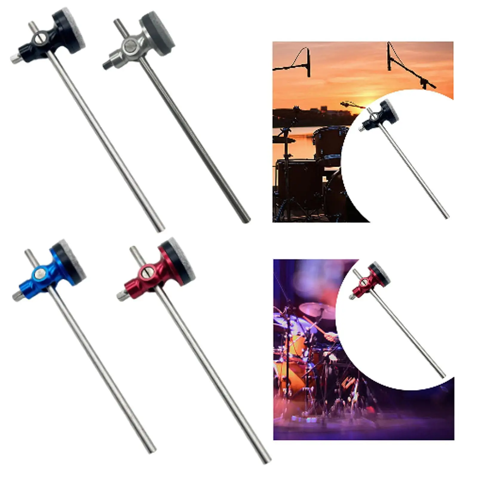 Drum Hammer Head Kick Drum Foot Pedal Beatermetal Accessories Professional Drum and Hammer Stick for Electronic Drums