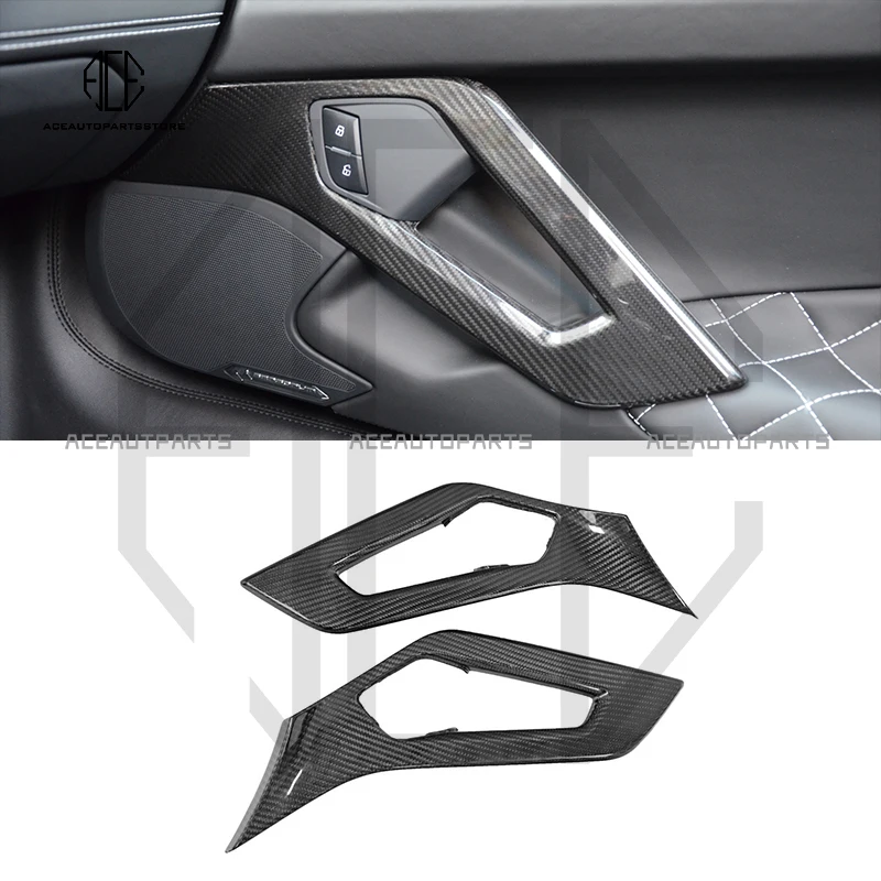 For Lamborghini Aventador Lp700 Door Handle Cover Fit For LP720 LP750 Dry Carbon Fiber Interior Trims