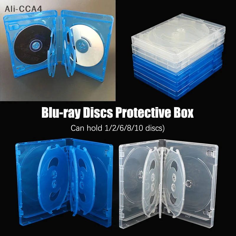 

CCA4-CD Case CD Storage Box 1Pc Blu-ray Replacement Game Cases Protective Box For PS4 PS5 CD DVD Discs Storage Bracket Box