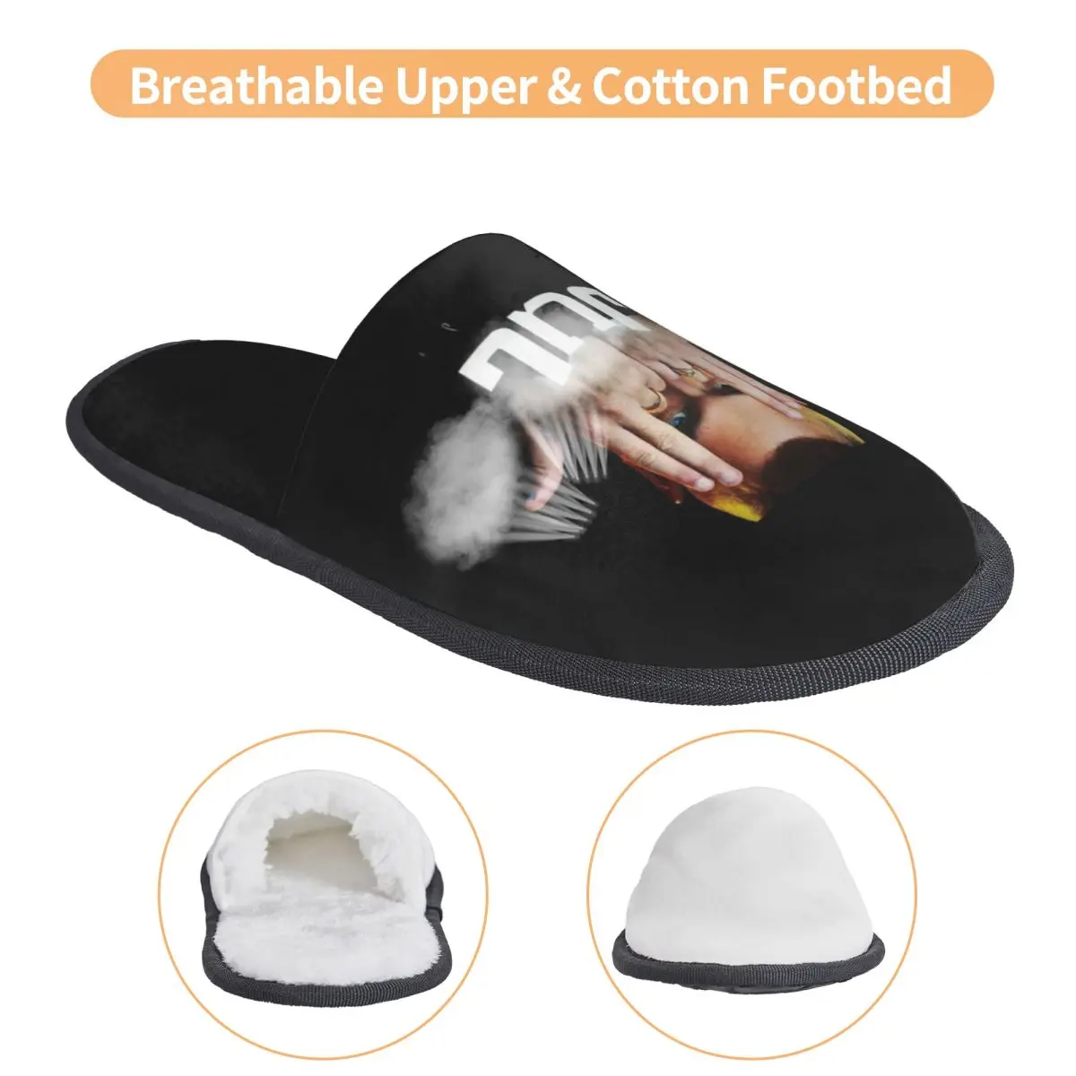 Custom Jul Slippers Memory Foam Warm Soft Women House Slipper Indoor Fluffy Shoes