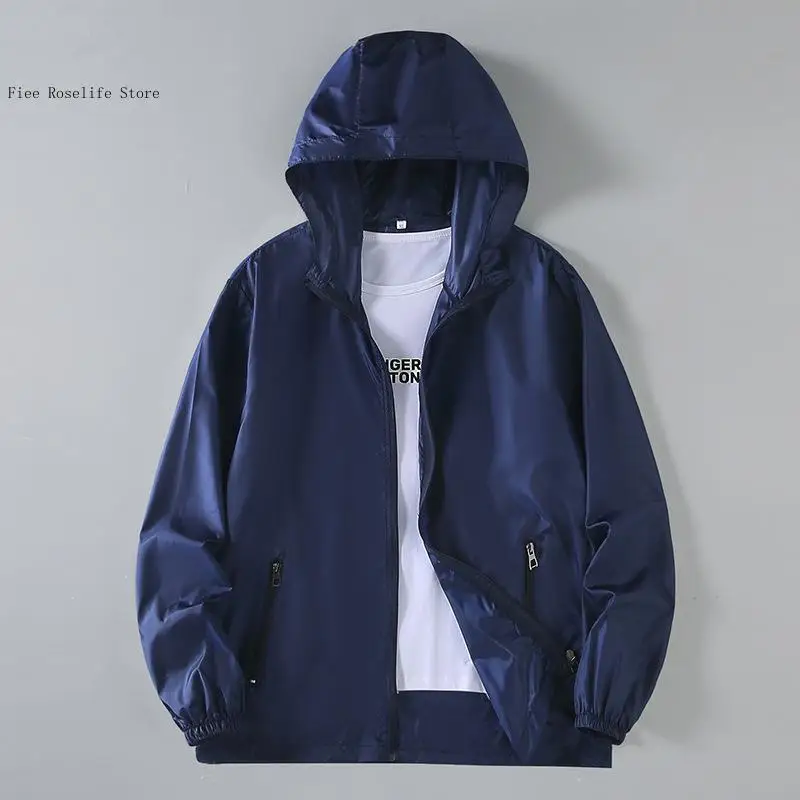Summer and Autumn Casual Commuting Thin Breathable Sunscreen Clothing Outdoor Skin Long Sleeve Jacket for Men
