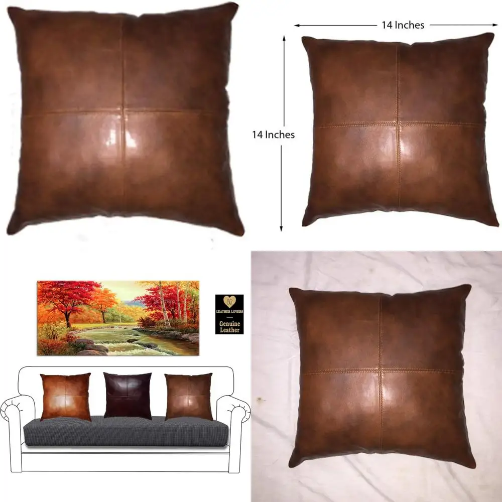 غطاء وسادة من جلد الخراف - غطاء وسادة أريكة مقاس 22 × 22 بوصة لأغطية رمي مزخرفة لغرفة المعيشة وغرفة النوم #1