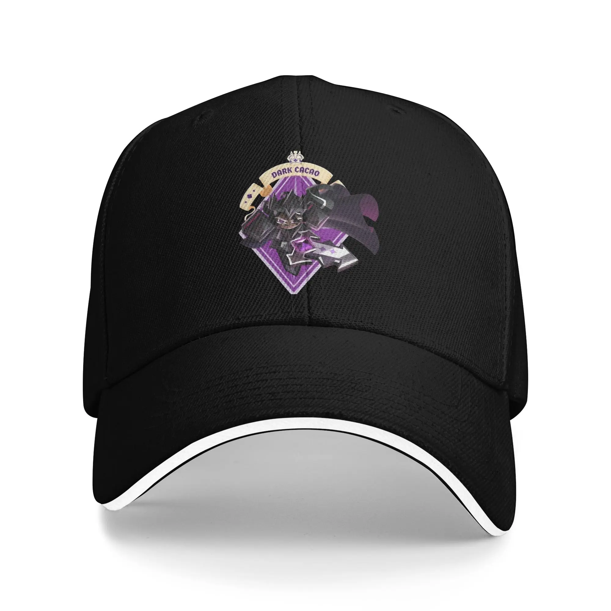 dark cacao Baseball Cap Popular Cookie Run Kingdom Sandwich Hat for Men Women Breathable Dad Hat Outdoor