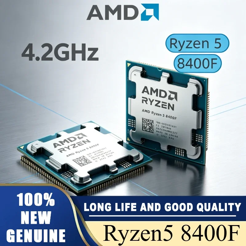 AMD Ryzen 5 8400F AM5 Socket Desktop computer processor CPU 100% Brand New R5 8400F New 6 Cores 12 Threads 4.2GHz with