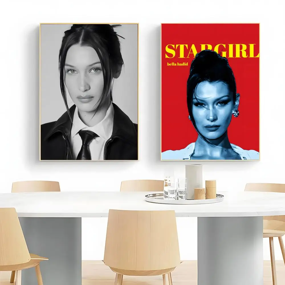 fashion model wall art B-Bella Hadid Poster Wall Art Print Decorative Mural Home Decor Gift Unframed