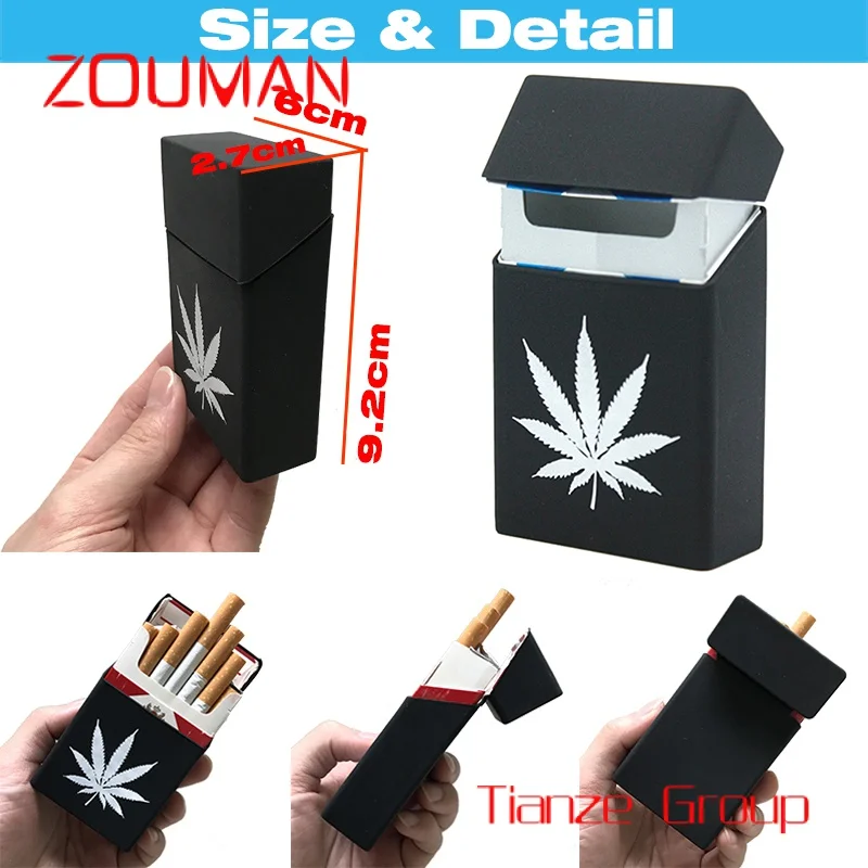 Caja de cartón para fumar cigarrillos, embalaje de tamaño personalizado con logotipo de Color impreso, tapa abatible superior, cajas de papel para cigarrillos en blanco