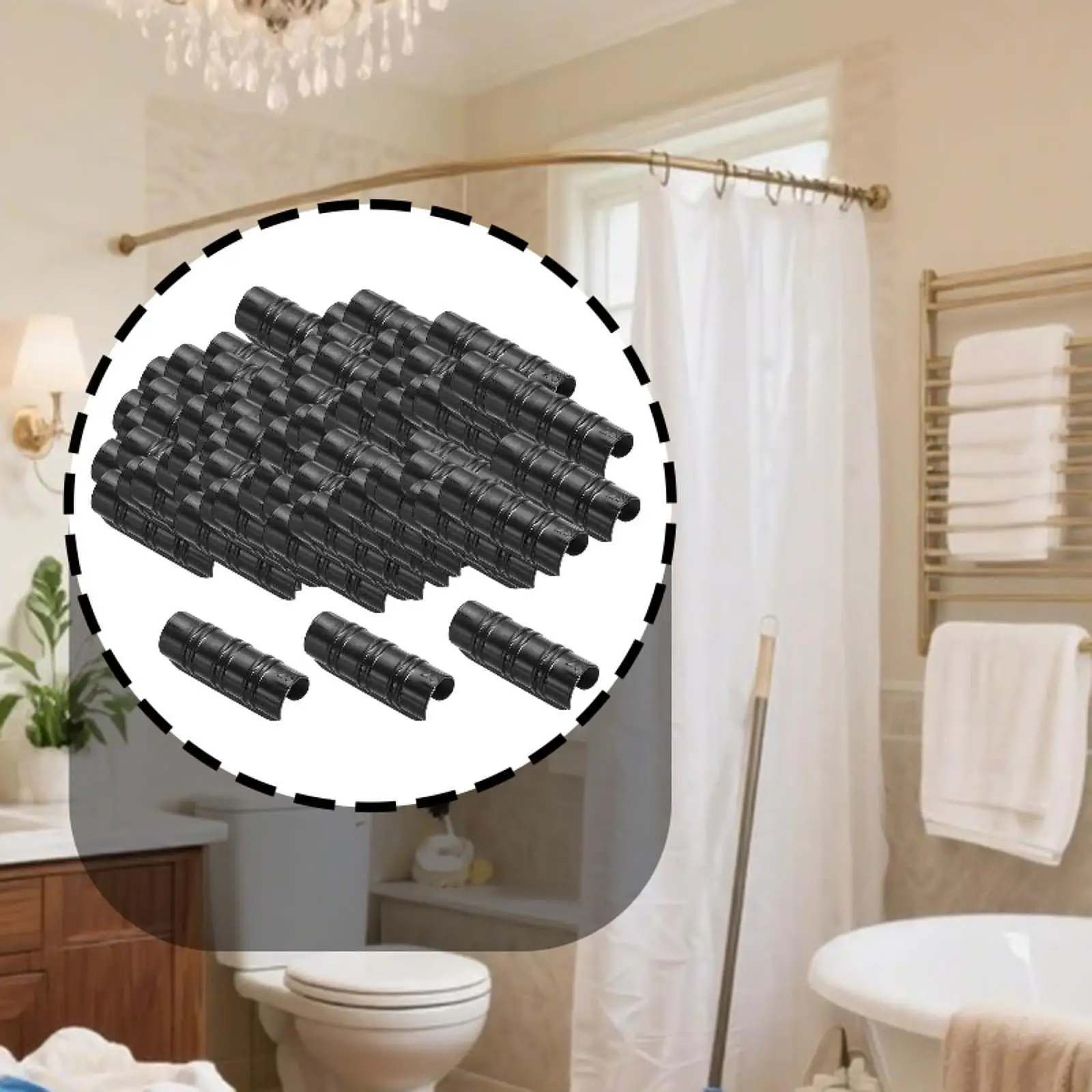 100 Pieces Greenhouse Frame Pipe Tubes Connector Easy to Install Reusable Film