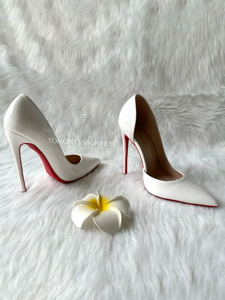 

Newside leakage hollowed out single shoe simple white sexy high heels cut men's and women's slim heels size workplace high heels