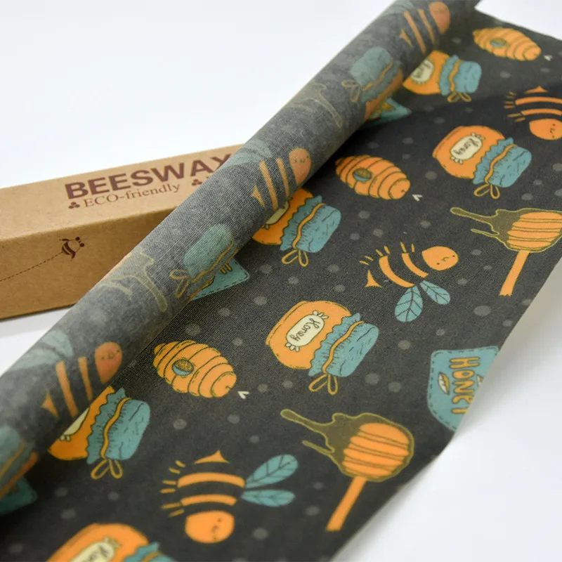 Beeswax Fresh-keeping Cloth Beeswax Packaging Film Reusable Food Grade Fruit Preservation Cloth Food Packaging Cloth