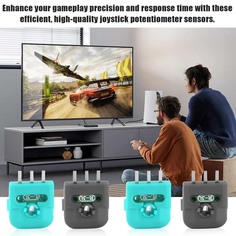 โพเทนชิออมิเตอร์จอยสติ๊กแบบแอนะล็อกห้องโถง5คู่ตัวต้านทานแกนเซ็นเซอร์โมดูลตัวต้านทานสำหรับคอนโทรลเลอร์ PS4ตัวเดียว