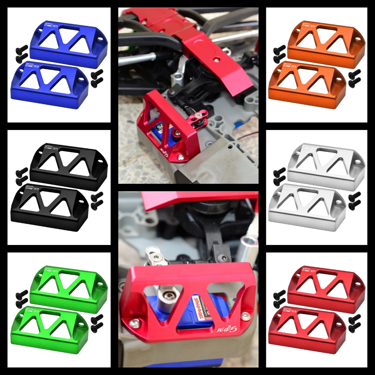 

GPM 7075 Alu Servo Guards For TRAXXAS 1/10 E-Revo VXL Revo 3.3 Slayer Pro Summit