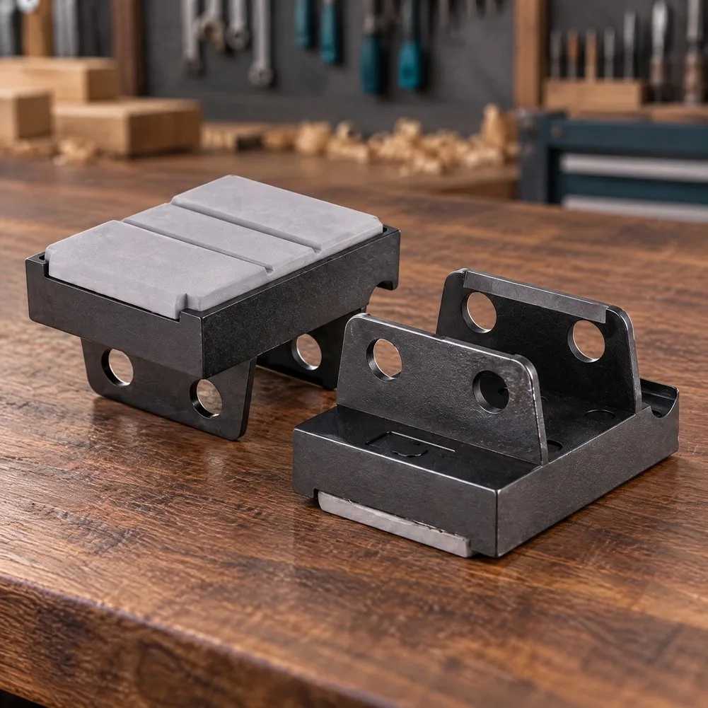 Conveyance Chain Pad for Woodworking For Edge Banding Machine 80x62mm Gray Rubber Nylon For HSK Compatible Part