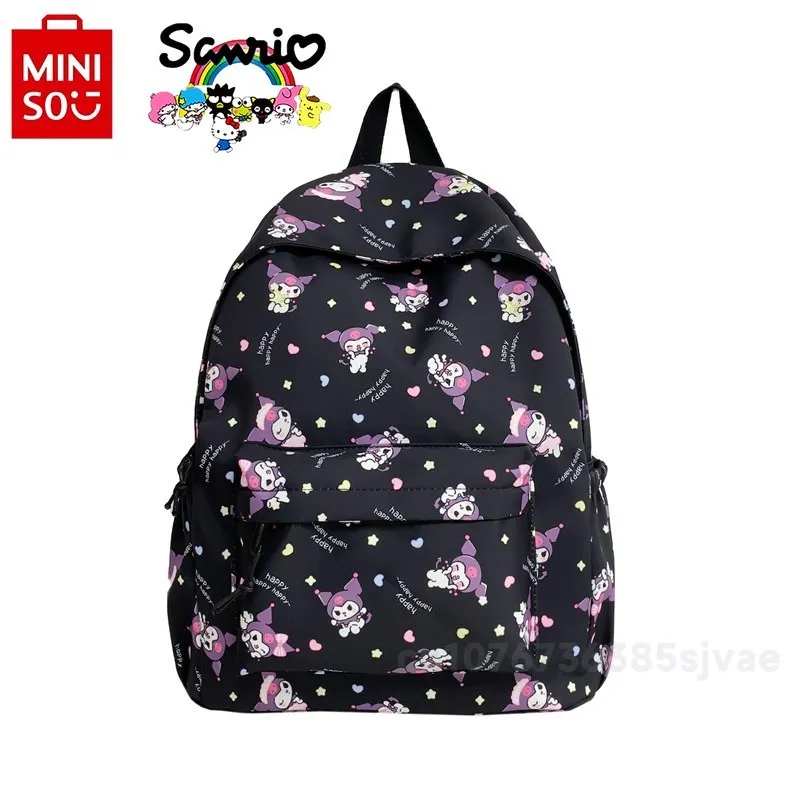 Sanrio 2024 New Student Backpack Fashion High Quality Multi Functional Travel Backpack Cartoon Large Capacity Girl Backpack