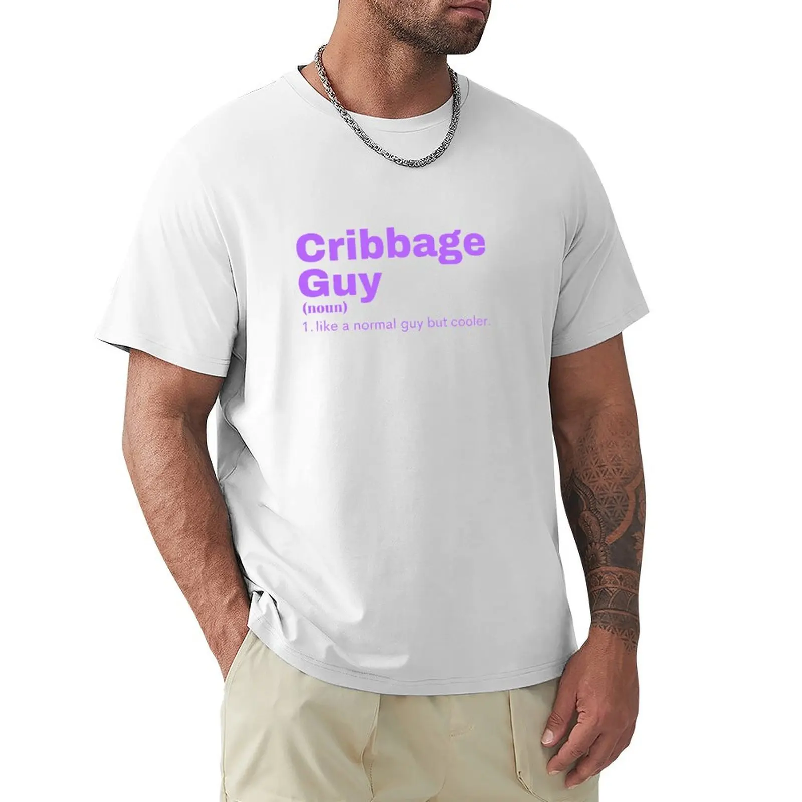 Cribbage Guy - Cribbage T-Shirt Short sleeve tee boys animal print new edition customizeds mens t shirt graphic