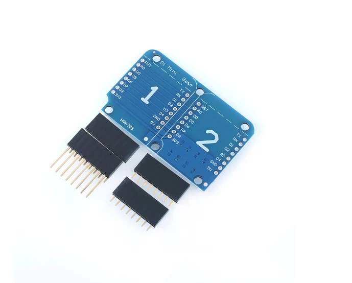 D1 Mini WIFI IoT Development Board لوح مهايئ 1-to-2 قاعدة مزدوجة لـ D1