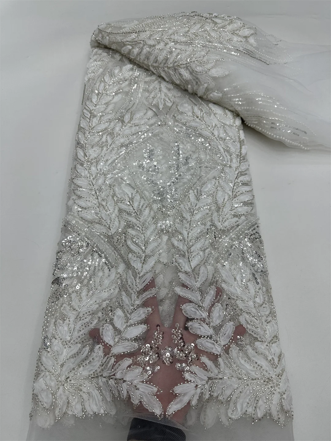 2025 tela de encaje de cuentas africanas de alta calidad, tela de encaje con cuentas de lentejuelas nigerianas, telas de encaje francés para costura de vestidos de fiesta