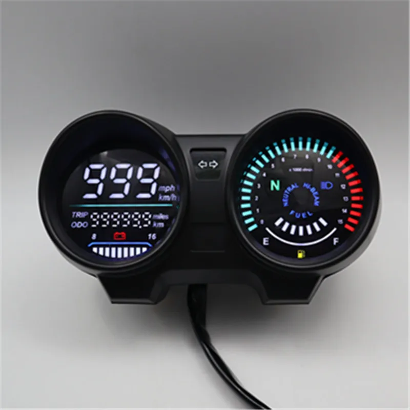 

Intelligent Library Digital LED Speedometer Electric Electronic Motorcycle Odometer For Brazil Titan150 CG150 Fan150 2004-2009