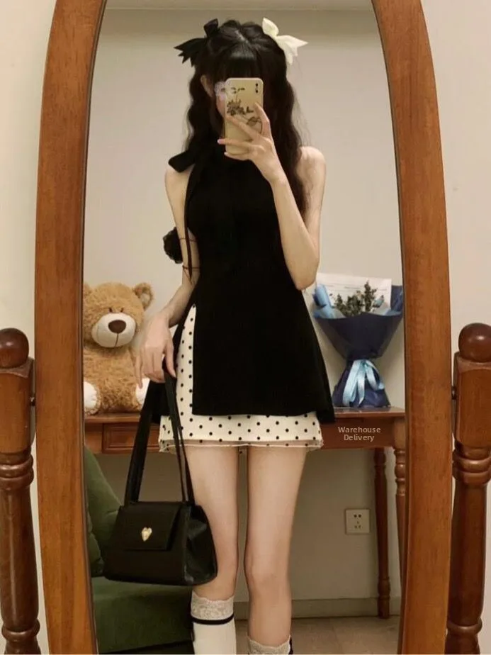 

Вязаный жилет Bla Knot Svel для женщин, верхняя одежда, ранняя весна 2026, новинка, топ с разрезом в стиле Spicy Girl