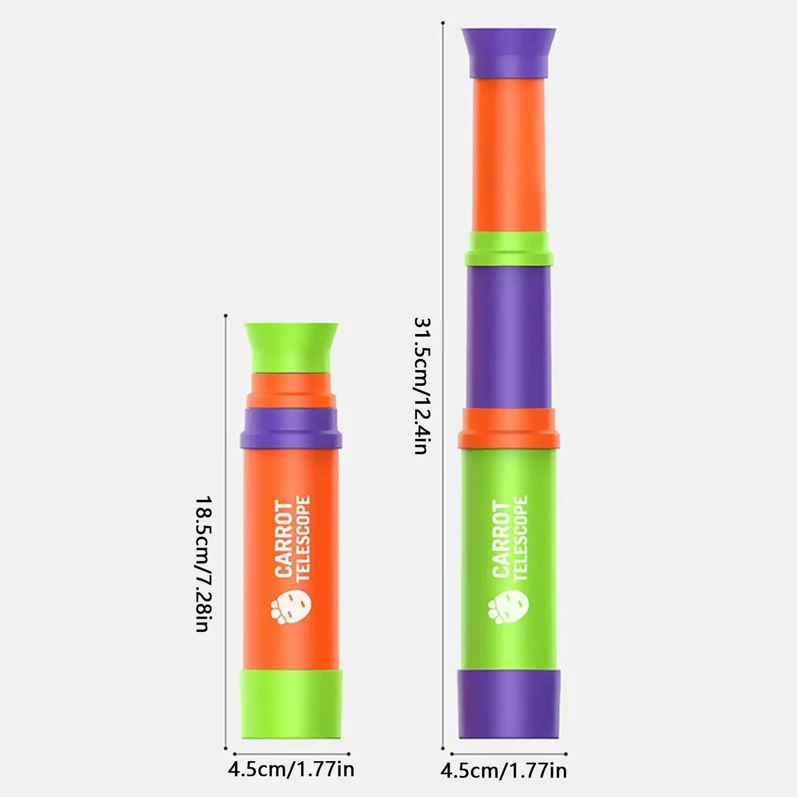 Teleskopy dla dzieci z regulacją długości, bezpieczna zabawka, teleskop dla dzieci z możliwością zwijania do aktywności na świeżym powietrzu, wędrówek, biwakowania, polowań.