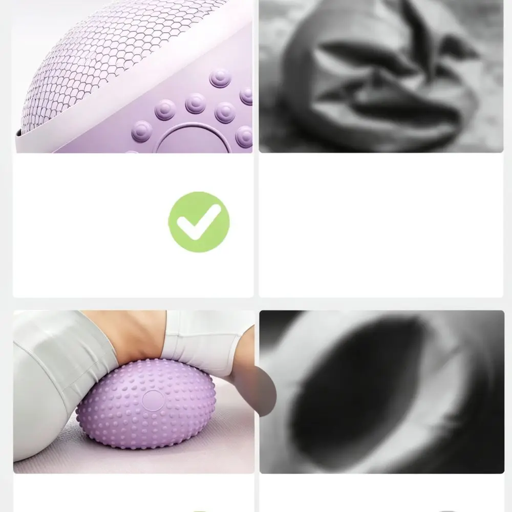 High Quality Yoga Ball Textured Pilates Sphere PVC Fitness Accessory For Muscle Massage Core Stability Training