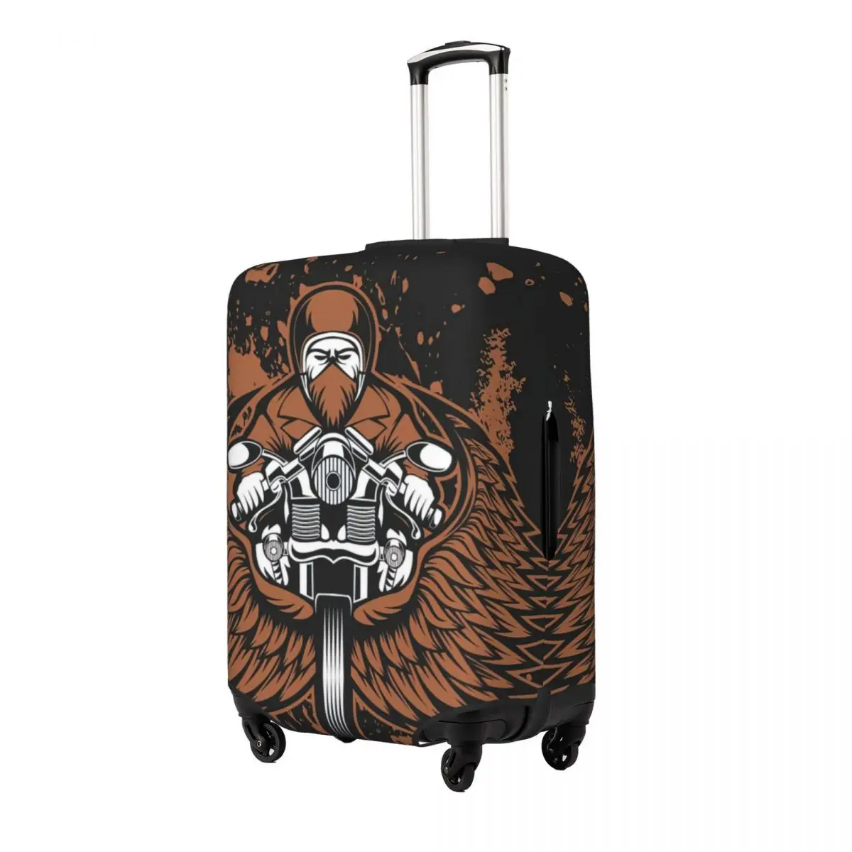 Motociclista Personalizado Motocicletas Vector Bagagem Protetora Poeira Cobre Elastic Impermeável 18-32 polegada Suitcase Cover Viagem Acessórios