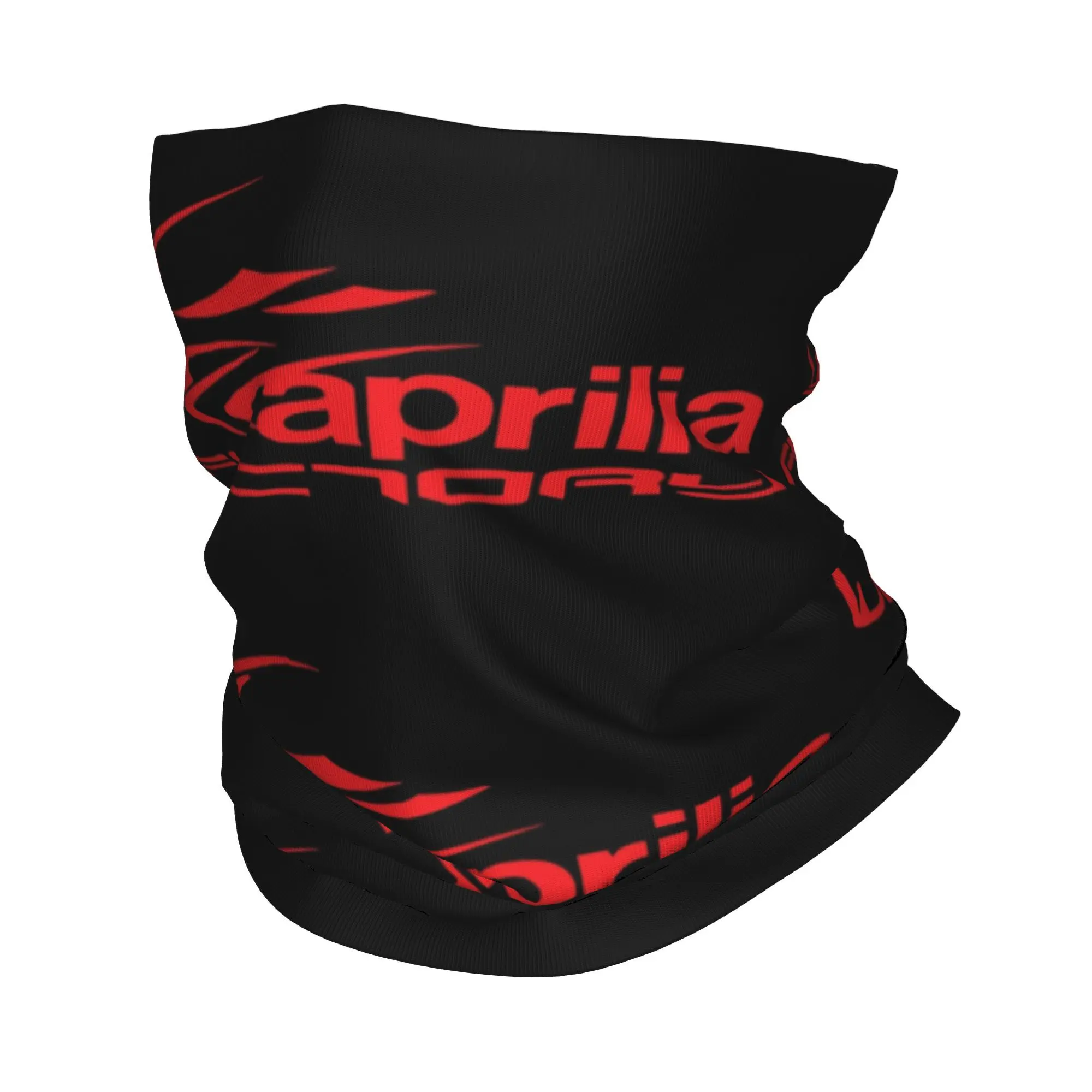 Custom Aprilias Factory Red Bandana Neck Gaiter for Ski Camping Men Women Wrap Scarf Motorsports Motocross Balaclava Warmer