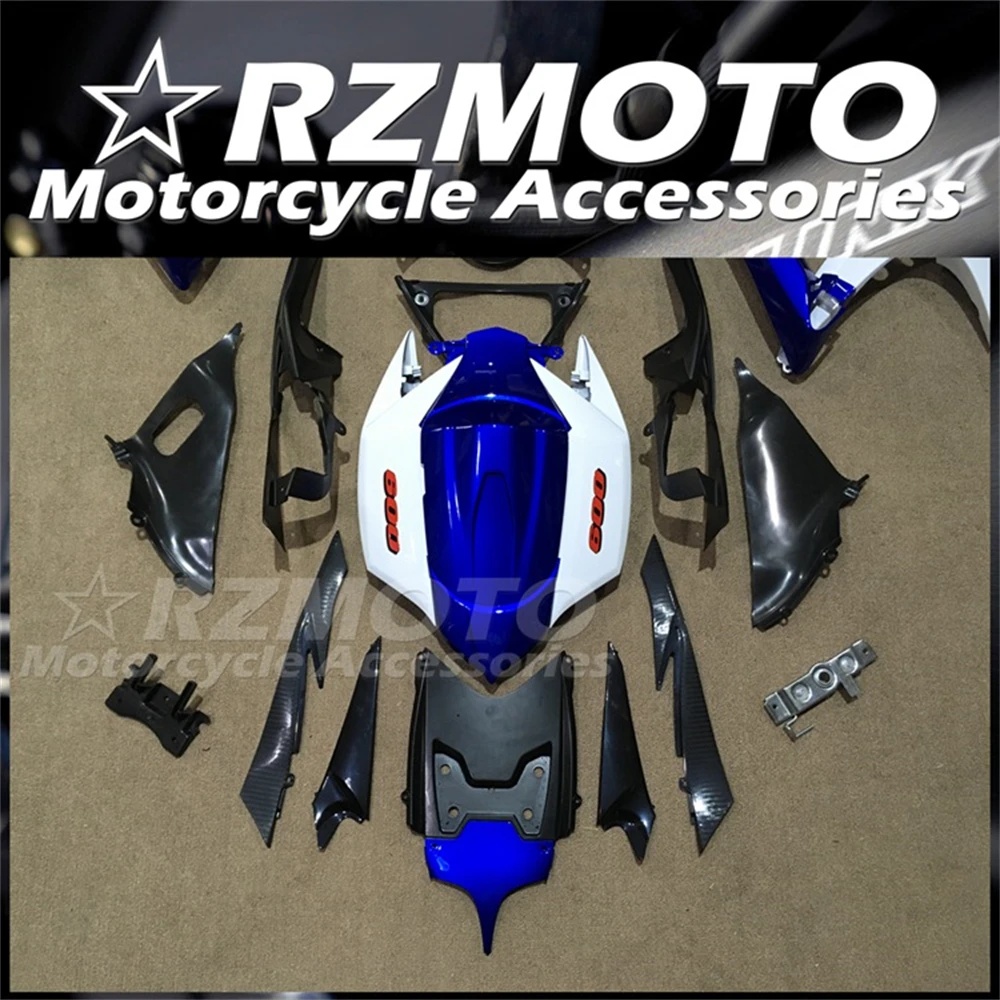 New ABS Motorcycle Fairings Kit For Suzuki GSXR600 GSXR750 08 09 10 K8 GSXR 600 750 2008 2009 2010 Bodywork Set White Blue