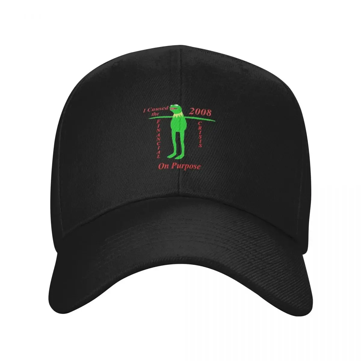 Nouvelle casquette de baseball Kermit Collapses the Economy, chapeau de soleil streetwear, visière pour fille et homme