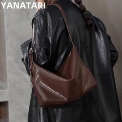 Women's Large Capacity Shoulder Bag armpit bag Ladies Genuine Leather Commuter Shopper Bags High Quality Luxury Handbag Big tote